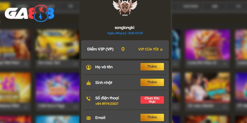 Tiến hành xác minh bằng cách cung cấp SĐT nhận mã OTP